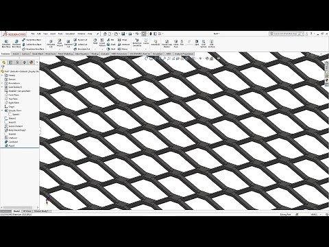 Diamond Grid / Mesh SolidWorks