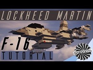 Minecraft F-16 Fighting Falcon Tutorial [1.5:1 Scale]