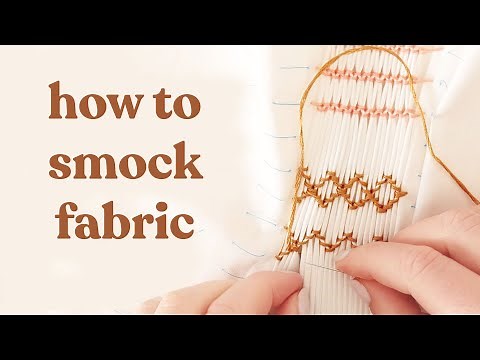 How to Smock Fabric - 3 Ways! | Smocking Tutorial (Cable, Wave + Honeycomb Stitch)