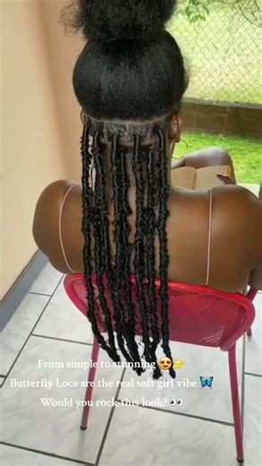 ✨ Butterfly Locs Tutorial | Easy Protective Hairstyle #butterflylocs #protectivestyle #hairtutorial