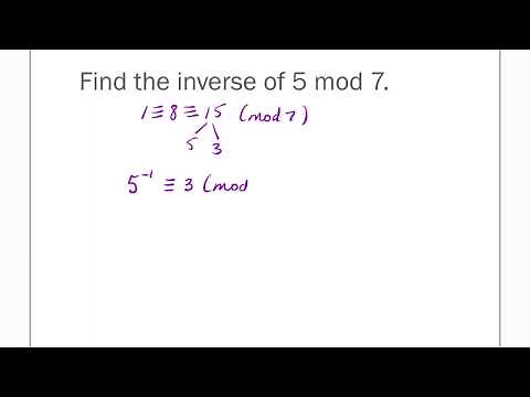 Finding Modular Inverses