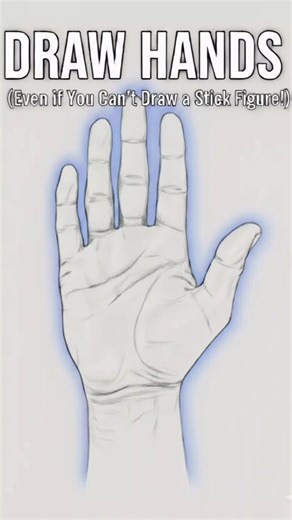 How to Draw Realistic Hand Step by Step Tutorial for Beginners #drawing #hand #art