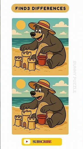 Spot 3 Differences | Puzzle - 46 | Bunny Puzzle