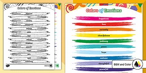 Elements of Art: Colors of Emotions Chart