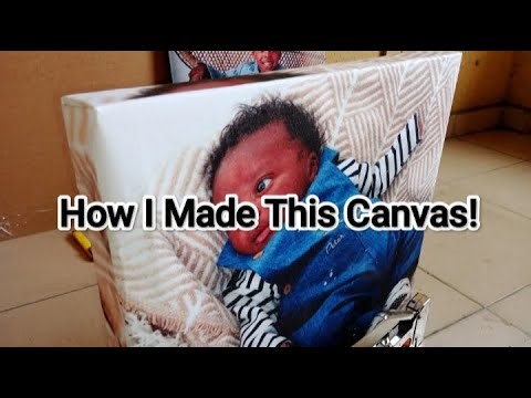 DIY Canvas Frame using SAV Print #photoframe