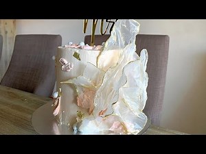 How to make rice paper sails for decorating cakes