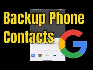 How to Backup Phone Contacts to Google Account [Guide]
