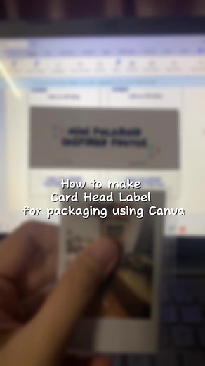How to Create Card Head Labels in Canva Tutorial