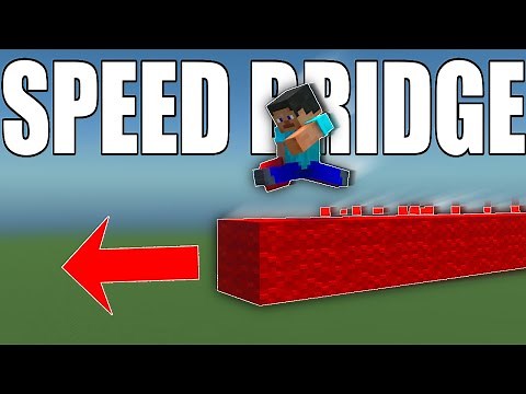 How To Speed Bridge In Minecraft Bedrock (EASY)