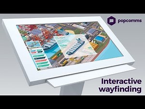 Exploring an interactive, wayfinding map on a touchscreen experience