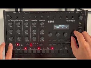 Korg drumlogue drum machine & synthesizer demo - no talking