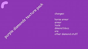 Purple Diamonds 1.16.1 (Version 1.1) Minecraft Texture Pack