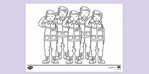 Army Colouring Page