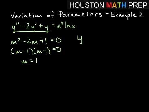 Variation of Parameters - Example 2