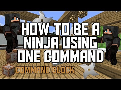 Minecraft: How to be a Ninja using One Command