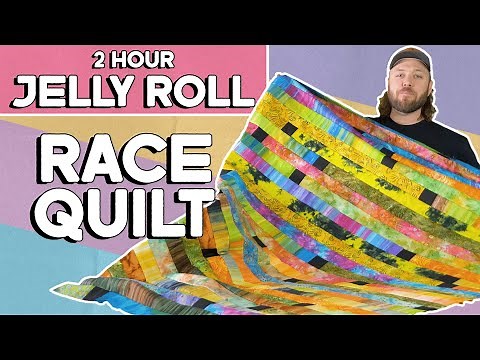 2-Hour Jelly Roll Race WITH A TWIST! | Quilt Tutorial