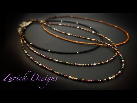 DIY Jewelry- Easy Seed Bead Necklace- Great For Beginners