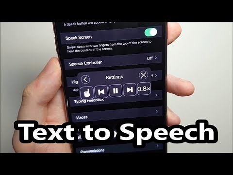 iOS How to Text to Speech (Spoken Content) iPhone