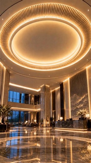 This Hotel Ceiling Looks Like an Eye in the Sky 👀 | LED Lighting Design