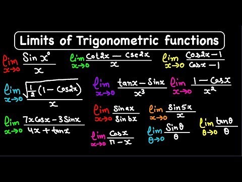 Limits of trigonometric functions