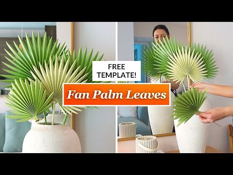DIY Paper Palm Leaves | Step By Step Tutorial