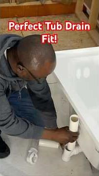 How to Dry Fit a PVC Bathtub Drain /Beginner tips.