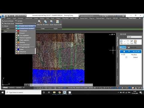 AutoCAD Map 3D - Import LiDAR (.las) Point Cloud Data