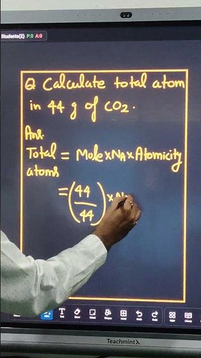How to Calculate Total Atoms in 44g of CO₂ | Step-by-Step Chemistry Trick