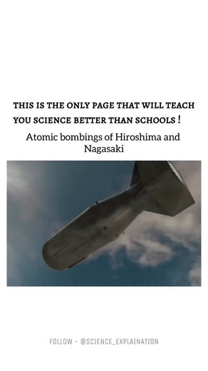 Science on Instagram: "During World War II, the United States dropped atomic bombs on two Japanese cities—Hiroshima and Nagasaki—in August 1945. The first bomb, called “Little Boy,” was dropped on Hiroshima on 6 August 1945, instantly killing around 70,000 people. The second bomb, “Fat Man,” was dropped on Nagasaki on 9 August 1945, causing about 40,000 immediate deaths. These bombs caused massive destruction due to intense heat, blast waves, and radiation. Many survivors suffered long-term effe