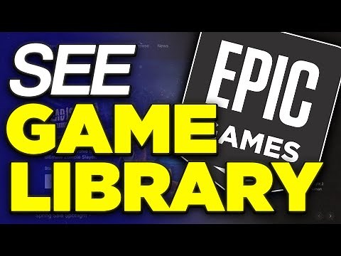 How to See Game Library on Epic Games Website - 2025