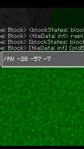 How To Execute The Fill/Remove Command in Minecraft Bedrock #minecraft #shorts
