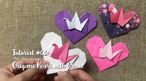 9.1K views · 53 reactions | DIY Origami Heart with Crane  Easy &...