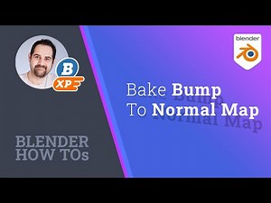 Blender Tutorial - HOW TOs - Bake Bump to Normal Map