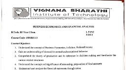 BEFA Syllabus.pdf - BEFA - Notes - Teachmint