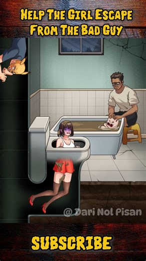 Help The Girl Escape From The Bad Guy #horrorgaming #gameplay #games #shorts #puzzle