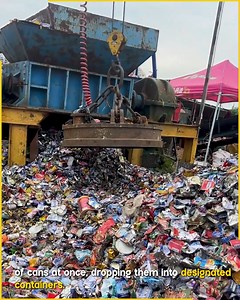 Magnetic System Sorting Scrap Metal. #MetalRecycling #ScrapSorting | Fun club