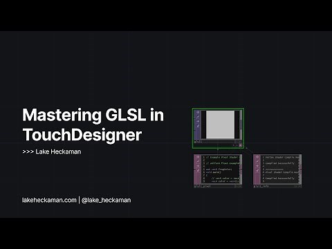 Mastering GLSL in TouchDesigner, Lesson 3: Shader Macros, Color Spaces, and Bit Depth in GLSL
