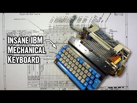 The IBM 029 keypunch mechanical keyboard: insanely complicated!