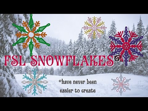 The easiest way to create FSL (free standing lace) snowflakes using Embrilliance