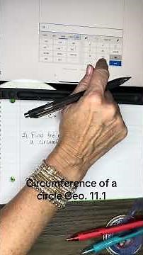 Geo. 11.1 Circumference of a circle #circle #circumference #desmos