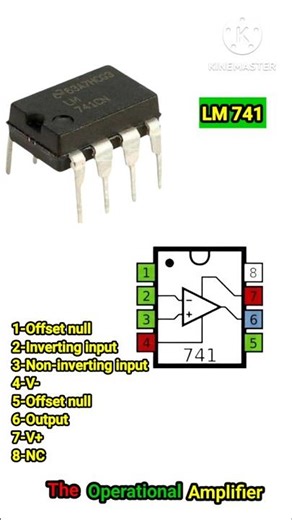 LM 741 Operational Amplifire #circuit #electronic #basicelectronics