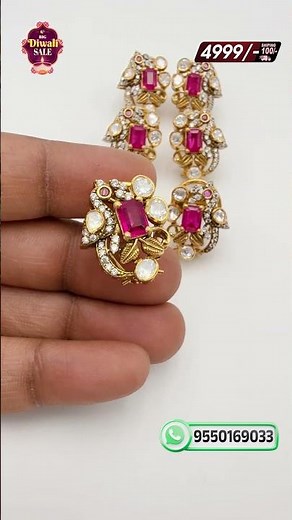 Stunning Silver Ruby Peacock Earrings | Traditional Jewellery for All Occasions