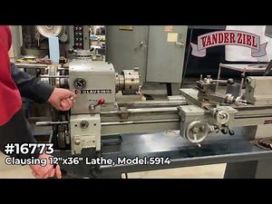 Clausing 12x36 Lathe, Model 5914