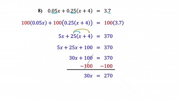 Solving Linear Equations with Decimals – Made Easy│Algebra