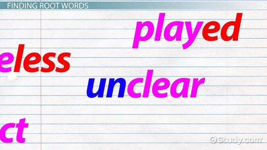 Root Words: Lesson for Kids