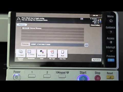 Scan to USB on Konica Minolta bizhub C364 Series