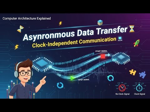 Asynchronous Communication 🧠 | Start/Stop Bits, Modes & Examples | COA Unit