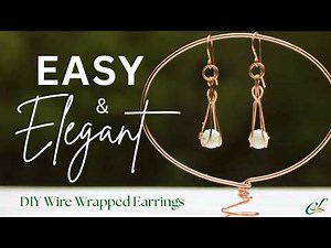 How to Make Easy Wire Wrapped Caged Bead Earrings — DIY Jewelry Tutorial