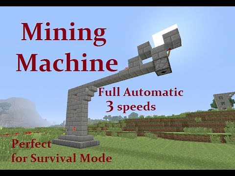 Minecraft Tutorial : Automatic Mining Machine