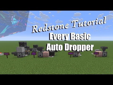 Every Basic Auto Dropper/Dispenser | Minecraft Tutorials